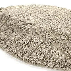 Alfombras redondeadas - Amberley Natural Cotton Shaggy (beige)