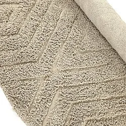 Alfombras redondeadas - Amberley Natural Cotton Shaggy (beige)