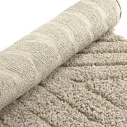Alfombras redondeadas - Amberley Natural Cotton Shaggy (beige)