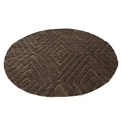 Alfombras redondeadas - Amberley Natural Cotton Shaggy (marrón)