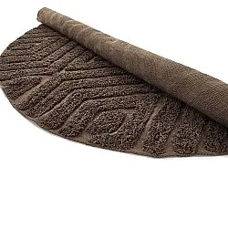 Alfombras redondeadas - Amberley Natural Cotton Shaggy (marrón)