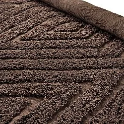 Alfombras redondeadas - Amberley Natural Cotton Shaggy (marrón)