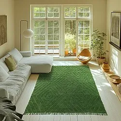 Alfombras de pelo largo - Amberley Natural Cotton Shaggy (verde)