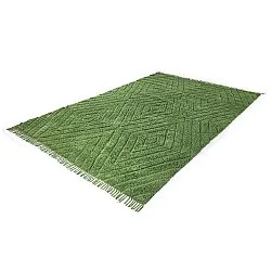Alfombras de pelo largo - Amberley Natural Cotton Shaggy (verde)