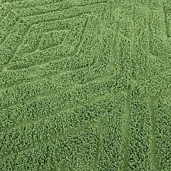 Alfombras de pelo largo - Amberley Natural Cotton Shaggy (verde)