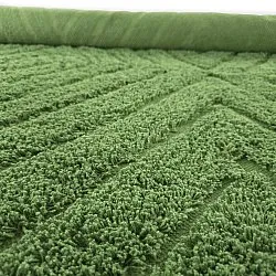 Alfombras de pelo largo - Amberley Natural Cotton Shaggy (verde)