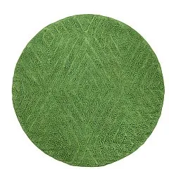 Alfombras redondeadas - Amberley Natural Cotton Shaggy (verde)