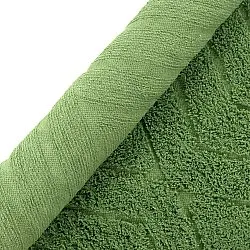 Alfombras redondeadas - Amberley Natural Cotton Shaggy (verde)