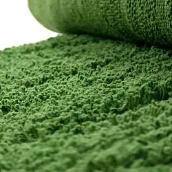 Alfombras redondeadas - Amberley Natural Cotton Shaggy (verde)