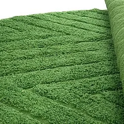 Alfombras redondeadas - Amberley Natural Cotton Shaggy (verde)