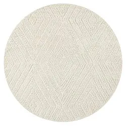 Alfombras redondeadas - Amberley Natural Cotton Shaggy (blanquecino)