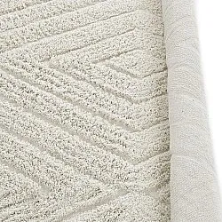 Alfombras redondeadas - Amberley Natural Cotton Shaggy (blanquecino)
