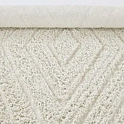 Alfombras redondeadas - Amberley Natural Cotton Shaggy (blanquecino)