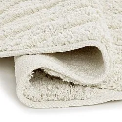 Alfombras redondeadas - Amberley Natural Cotton Shaggy (blanquecino)