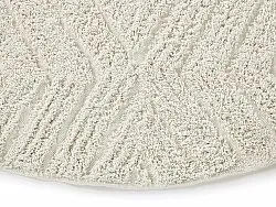 Alfombras redondeadas - Amberley Natural Cotton Shaggy (blanquecino)