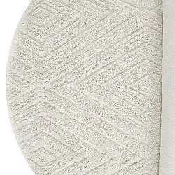 Alfombras redondeadas - Amberley Natural Cotton Shaggy (blanquecino)