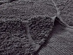 Alfombras redondeadas - Andrea Natural Cotton Shaggy (negro)