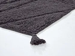Alfombras de pelo largo - Andrea Natural Cotton Shaggy (negro)