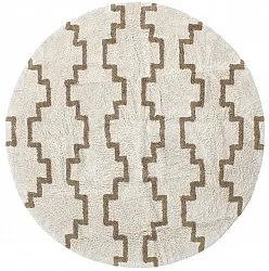 Alfombras redondeadas - Arlon Natural Cotton Shaggy (beige)
