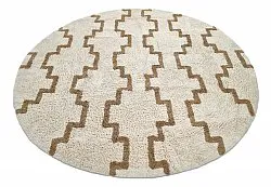 Alfombras redondeadas - Arlon Natural Cotton Shaggy (beige)