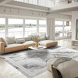 Alfombra Wilton - Attika (gris/blanco)