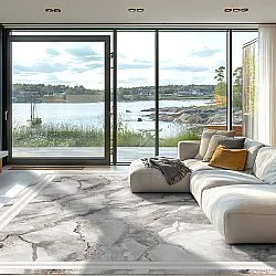Alfombra Wilton - Attika (gris/blanco)