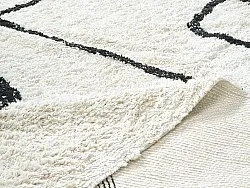 Alfombras de pelo largo - Bavello Natural Cotton Shaggy (offwhite/negro)