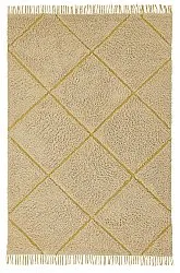 Alfombras de pelo largo - Bellevue Natural Cotton Shaggy (beige/marrón)