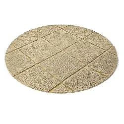 Alfombras redondeadas - Bellevue Natural Cotton Shaggy (beige/marrón)
