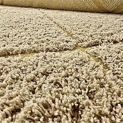 Alfombras redondeadas - Bellevue Natural Cotton Shaggy (beige/marrón)