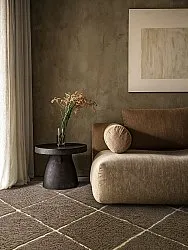 Alfombras de pelo largo - Bellevue Natural Cotton Shaggy (marrón/amarillo)