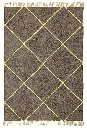 Alfombras de pelo largo - Bellevue Natural Cotton Shaggy (marrón/amarillo)