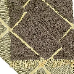 Alfombras de pelo largo - Bellevue Natural Cotton Shaggy (marrón/amarillo)