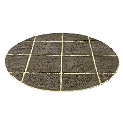 Alfombras redondeadas - Bellevue Natural Cotton Shaggy (marrón/amarillo)