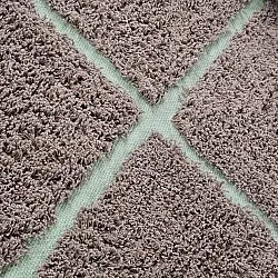 Alfombras redondeadas - Bellevue Natural Cotton Shaggy (topo/verde)