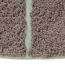 Alfombras redondeadas - Bellevue Natural Cotton Shaggy (topo/verde)