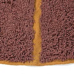 Alfombras redondeadas - Bellevue Natural Cotton Shaggy (rojo/naranja)