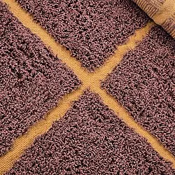 Alfombras redondeadas - Bellevue Natural Cotton Shaggy (rojo/naranja)