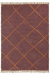 Alfombras de pelo largo - Bellevue Natural Cotton Shaggy (rojo/naranja)