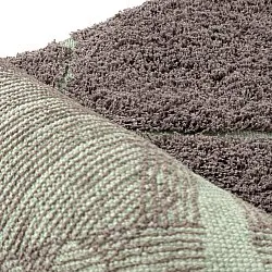Alfombras de pelo largo - Bellevue Natural Cotton Shaggy (topo/verde)