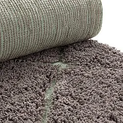 Alfombras de pelo largo - Bellevue Natural Cotton Shaggy (topo/verde)