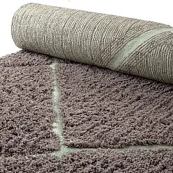 Alfombras de pelo largo - Bellevue Natural Cotton Shaggy (topo/verde)