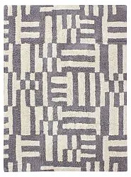 Alfombras de pelo largo - Bergamo Natural Cotton Shaggy (gris/blanco)