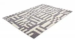Alfombras de pelo largo - Bergamo Natural Cotton Shaggy (gris/blanco)