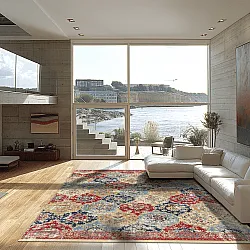 Alfombra Wilton - Bohemia (rojo/multi)