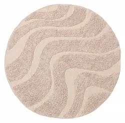 Alfombras redondeadas - Bonnie Natural Cotton Shaggy (beige)
