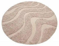 Alfombras redondeadas - Bonnie Natural Cotton Shaggy (beige)