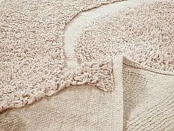 Alfombras redondeadas - Bonnie Natural Cotton Shaggy (beige)