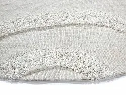Alfombras redondeadas - Bonnie Natural Cotton Shaggy (offwhite)