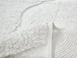 Alfombras redondeadas - Bonnie Natural Cotton Shaggy (offwhite)